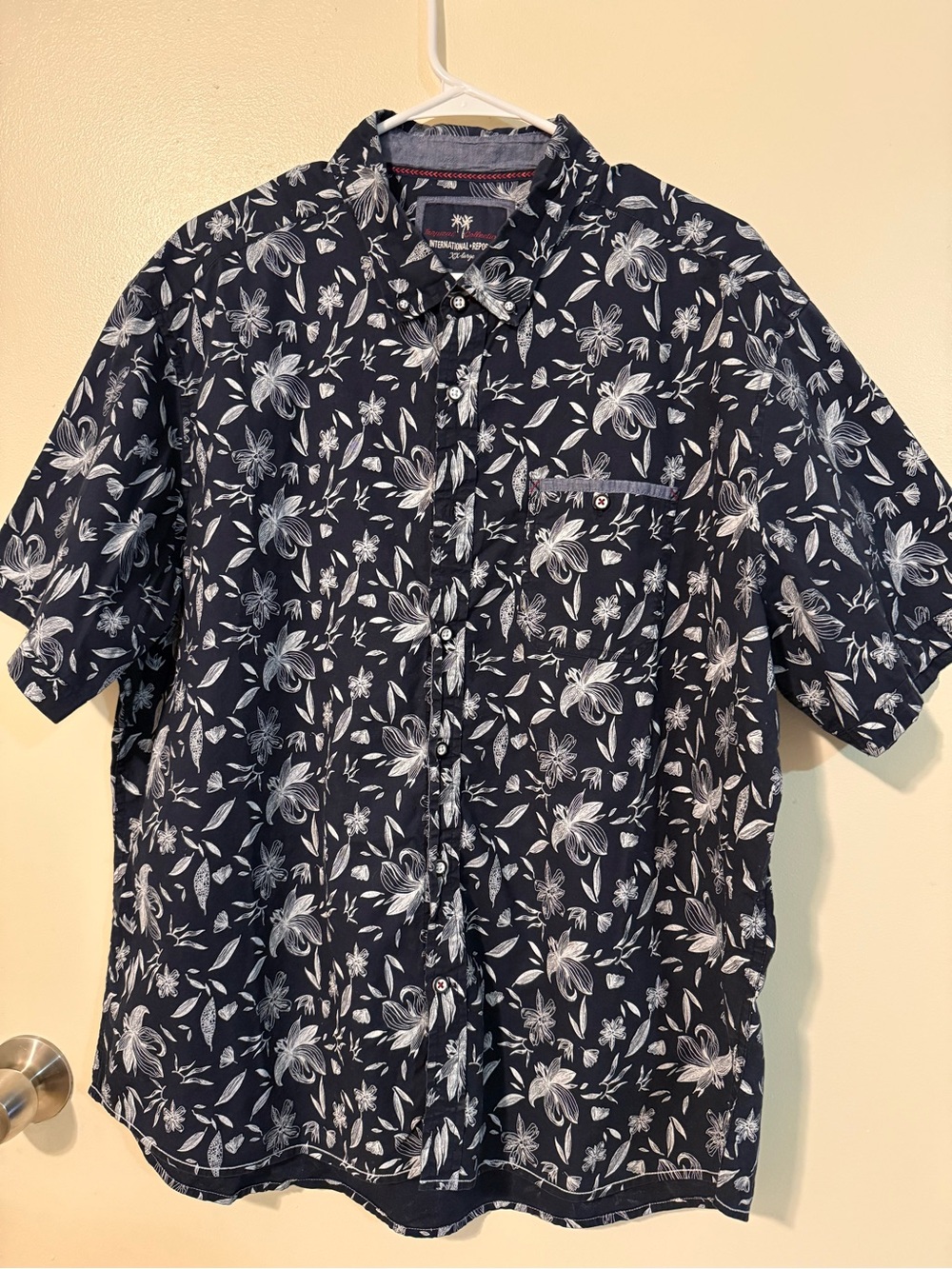 International Report Blue Hawaiian Performance Shirt XXL